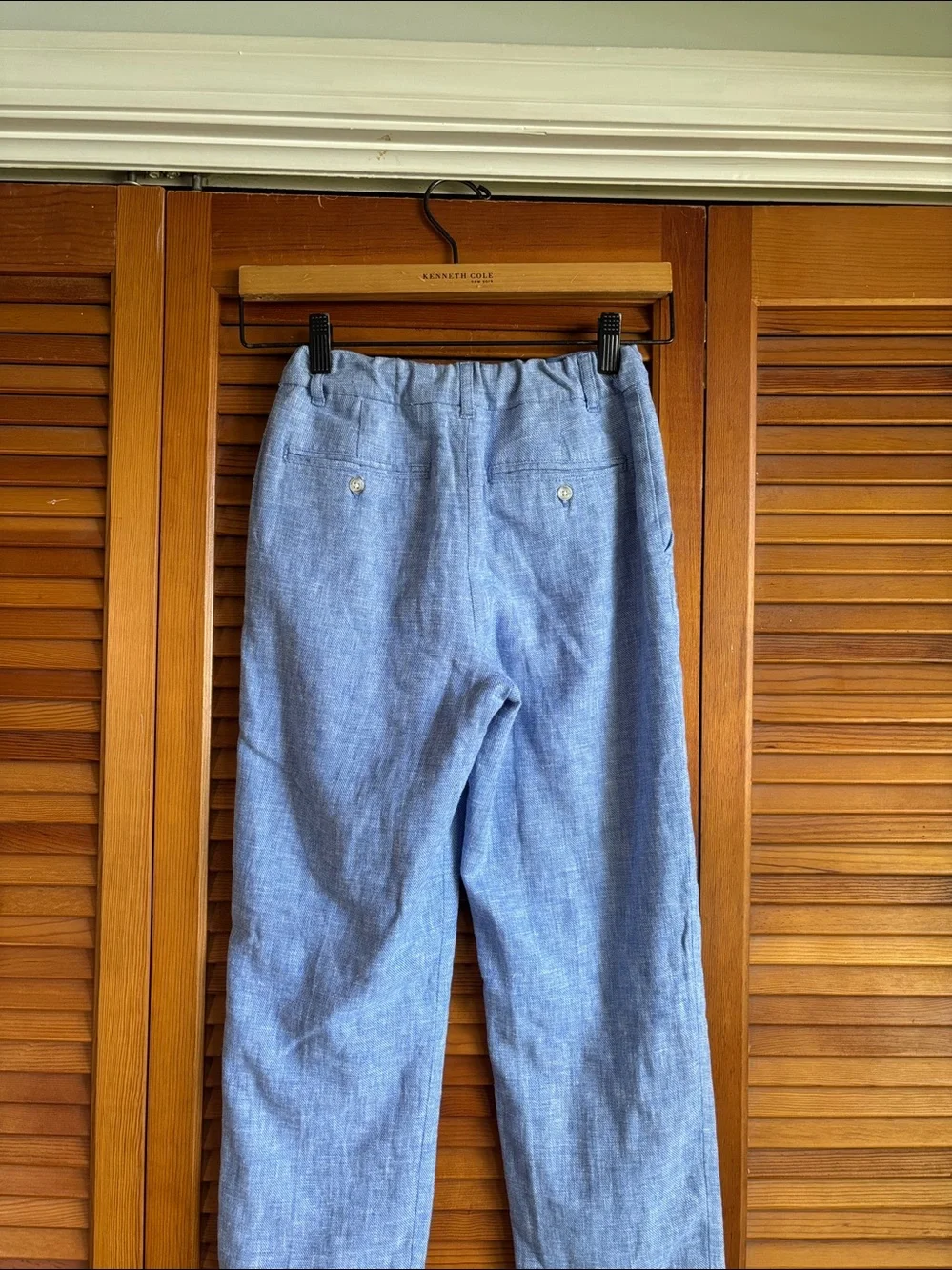 Gymboree Linen-Blend   Light Blue Linen Seersucker Vest & Pants Set Size 12 NWOT
